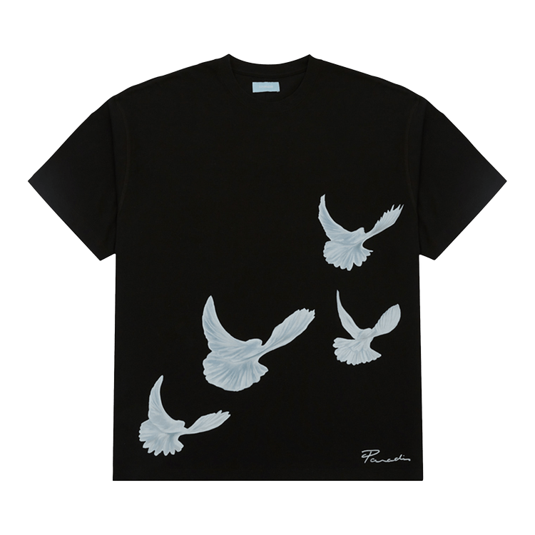 3.PARADIS Singing Doves T-Shirt 'Black'