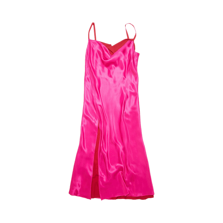 Acne Studios Satin Slip Dress 'Fuchsia Pink'