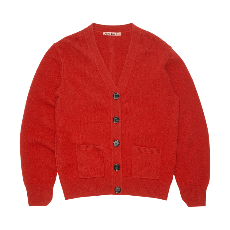 Acne Studios Wool Cashmere Cardigan 'Red'
