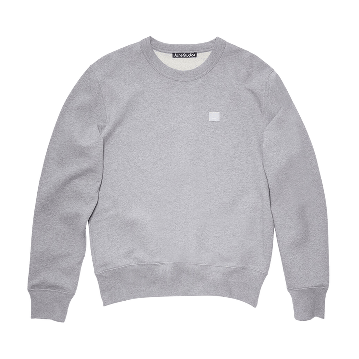 Acne Studios Face Motif Sweatshirts 'Light Grey Melange'