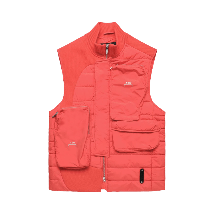 A-Cold-Wall* Asymmetric Padded Gilet 'Volt Red'