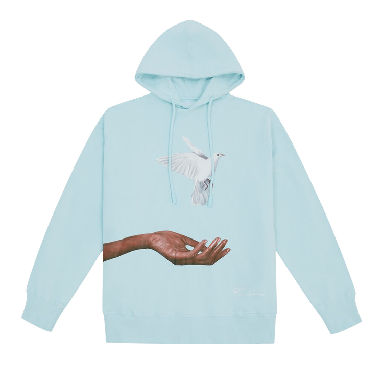 3.PARADIS Hand and Dove Hooded Sweater 'Sky Blue'
