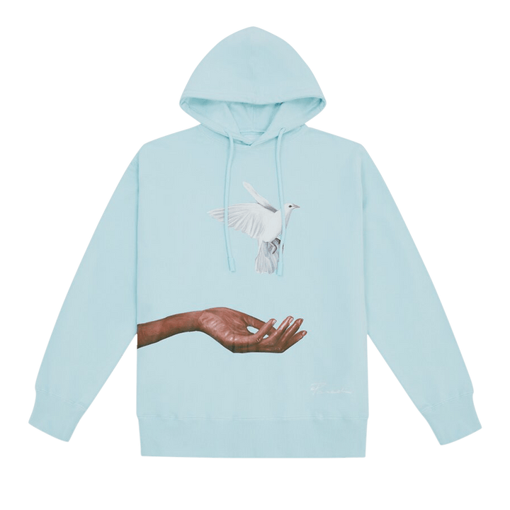 3.PARADIS Hand and Dove Hooded Sweater 'Sky Blue'