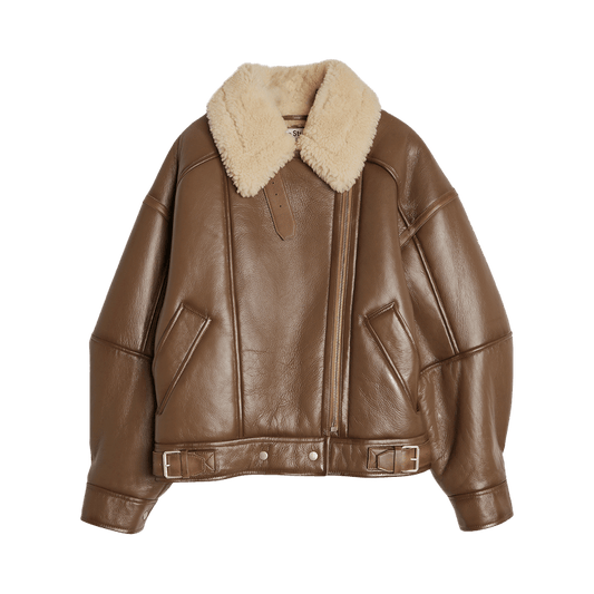 Acne Studios Shearling Jacket 'Brown/Light Camel'