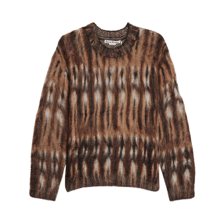 Acne Studios Brushed Jacquard Jumper 'Brown/Multicolor'