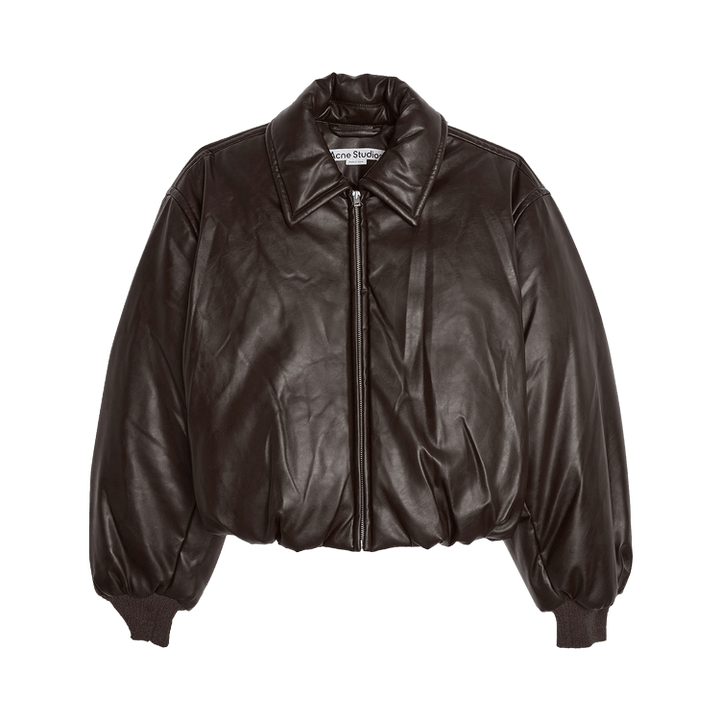 Acne Studios Coated Bomber Jacket 'Dark Brown'