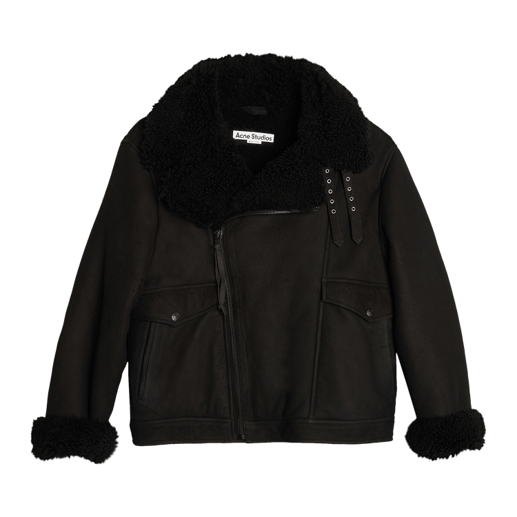 Acne Studios Liana Shearling Jacket 'Black'