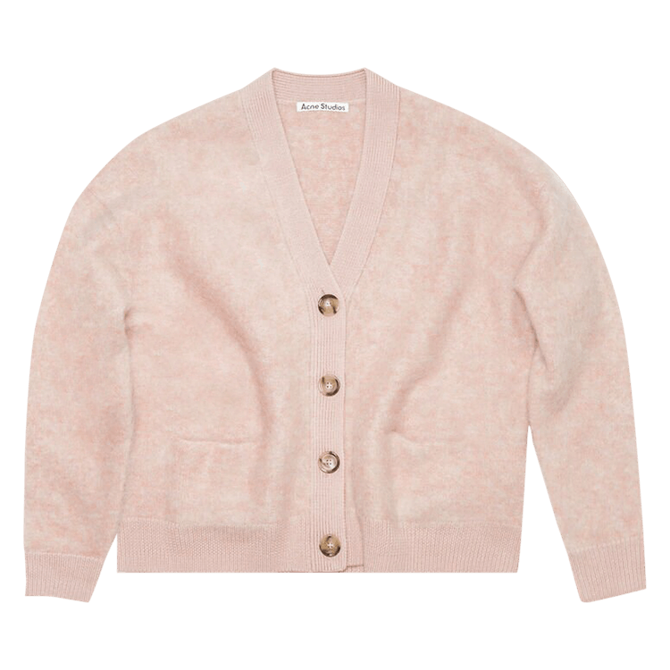 Acne Studios Wool Mohair Cardigan 'Faded Pink'