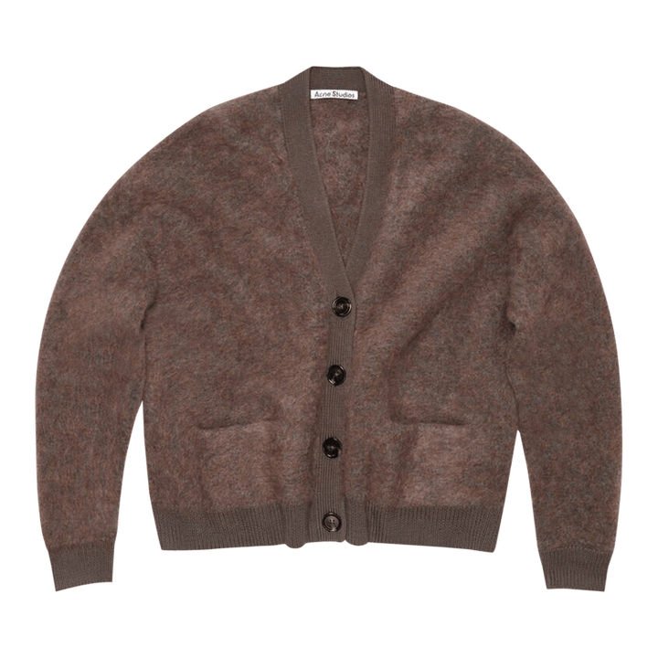 Acne Studios Wool Mohair Cardigan 'Brown/Blue Melange'