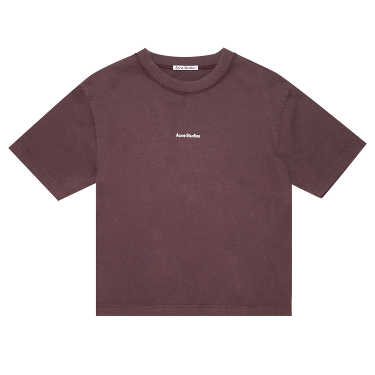 Acne Studios Logo T-Shirt 'Aubergine Purple'
