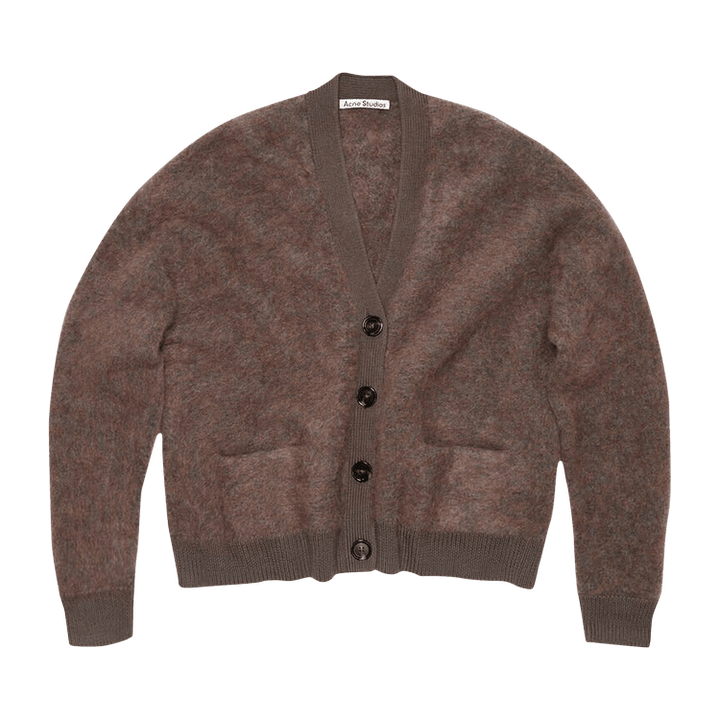 Acne Studios Wool Mohair Cardigan 'Brown/Blue Melange'
