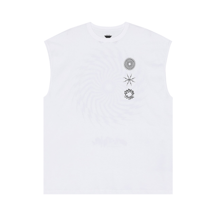 Acronym Sleeveless T-Shirt 'White'
