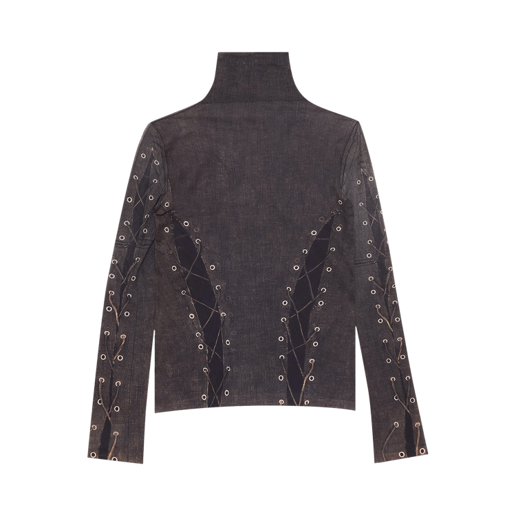 Acne Studios Trompe L'Oeil Top 'Dark Brown/Beige'