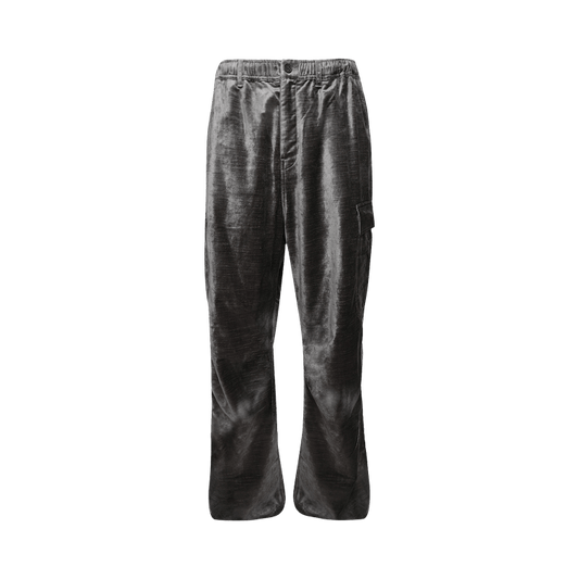 032C Lifeline Destressed Velvet Cargo Pant 'Unpolished Silver'