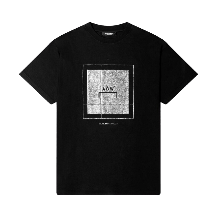 A-Cold-Wall* Foil Grid T-Shirt 'Black'