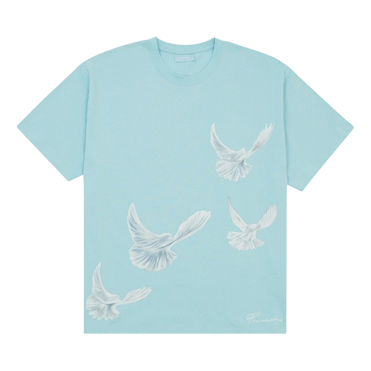 3.PARADIS Singing Doves T-Shirt 'Sky Blue'