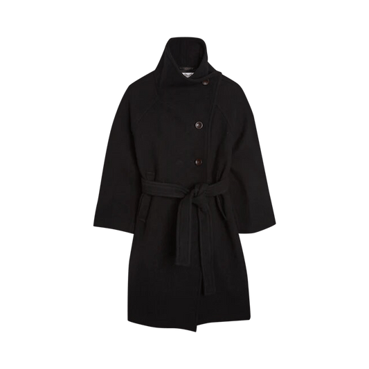 Acne Studios Double-Breasted Belted Wool Coat 'Black'