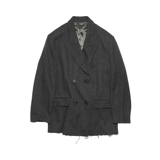 Acne Studios Double-Breasted Wool Jacket 'Grey/Black'