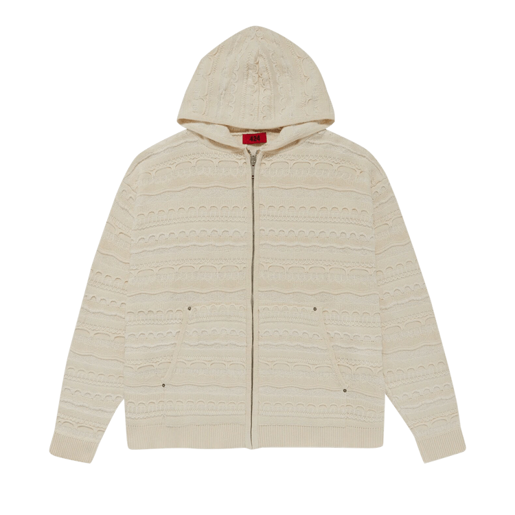 424 Knitted Hoodie 'White'