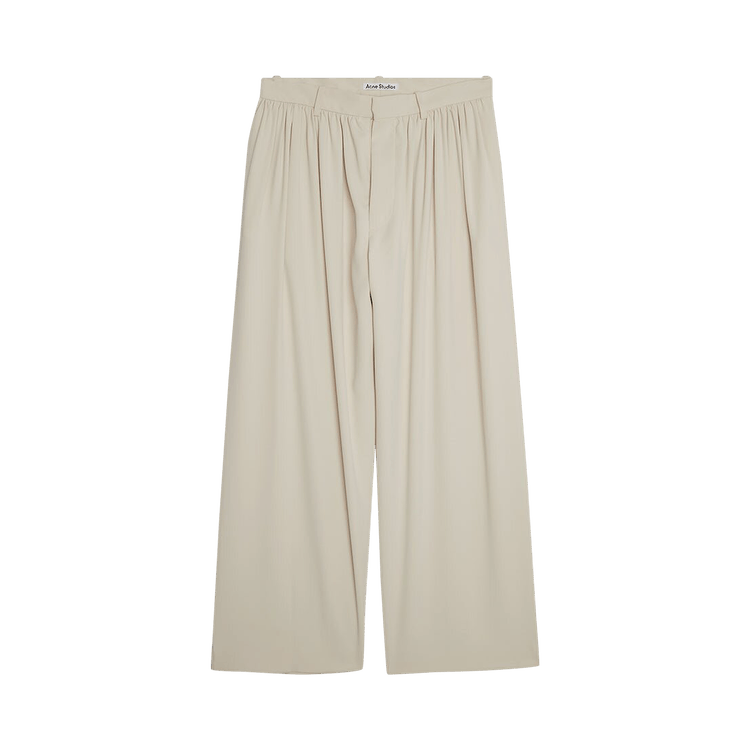 Acne Studios Gathered Trousers 'Milk White'