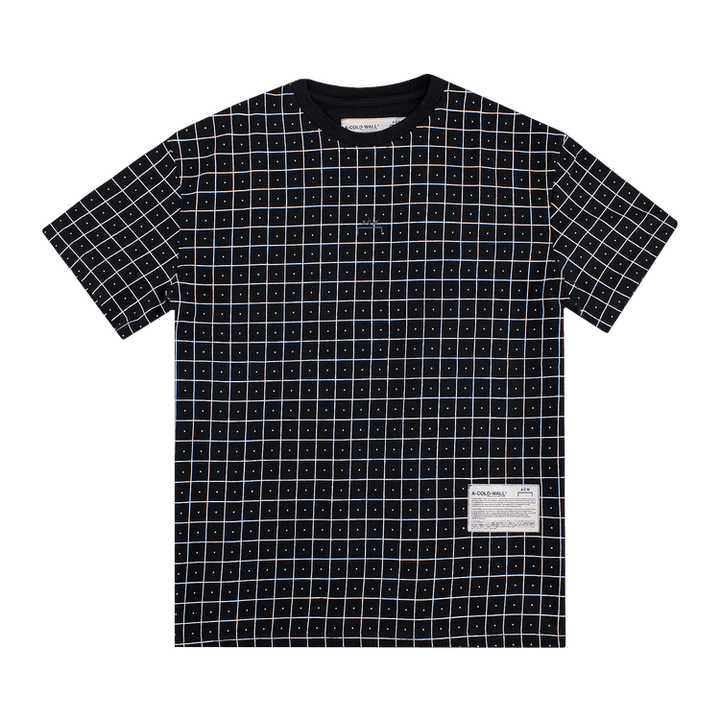 A-Cold-Wall* Grid Print T-shirt 'Black'