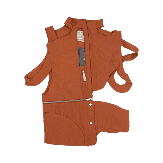 A-Cold-Wall* Cut Out Padded Gilet 'Rust'