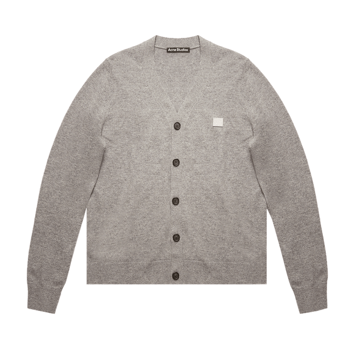 Acne Studios V-Neck Wool Cardigan 'Grey Melange'