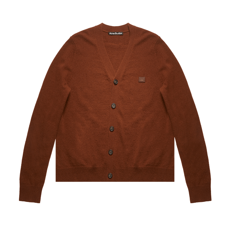 Acne Studios V-Neck Wool Cardigan 'Dark Brown'