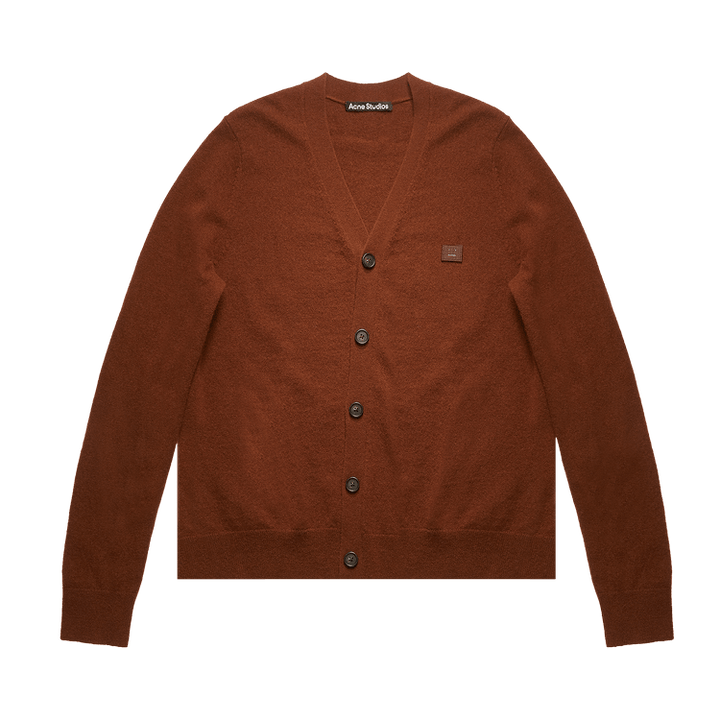 Acne Studios V-Neck Wool Cardigan 'Dark Brown'