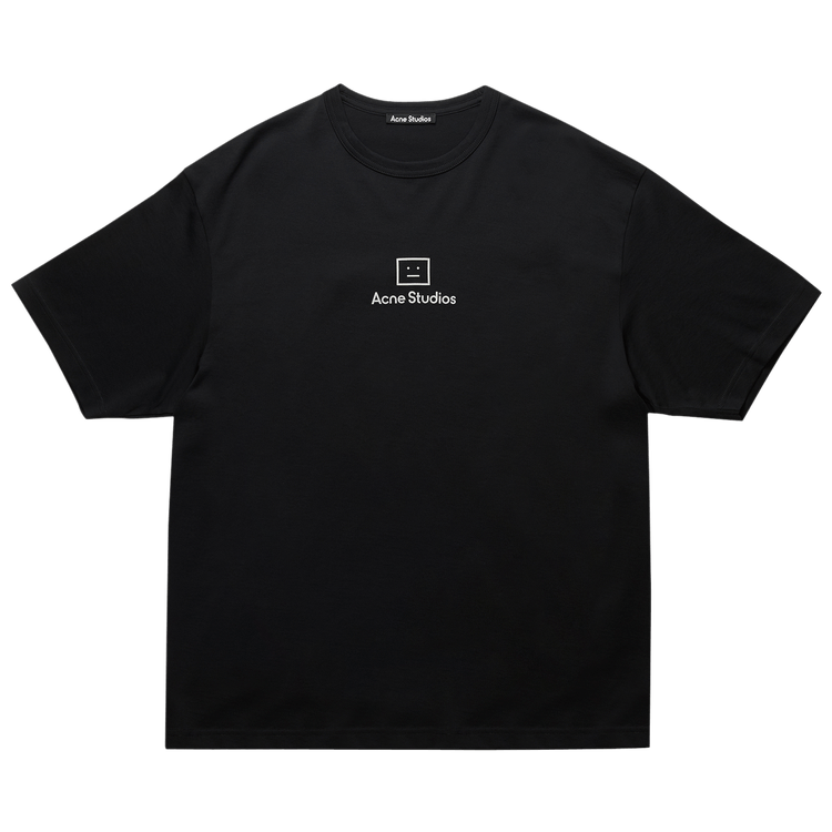 Acne Studios Reflective Face Motif T-Shirt 'Black'