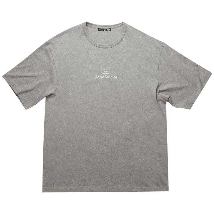 Acne Studios Reflective Face Motif T-Shirt 'Light Grey Melange'