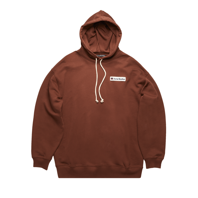 Acne Studios Logo Patch Hooded Sweatshirt 'Dark Brown'