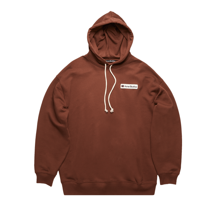 Acne Studios Logo Patch Hooded Sweatshirt 'Dark Brown'