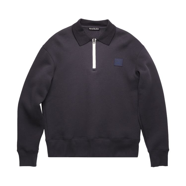 Acne Studios Oversized Point Collar Sweatshirt 'Navy'