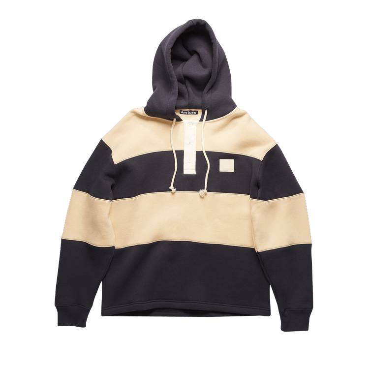 Acne Studios Hooded Rugby Sweatshirt 'Navy'