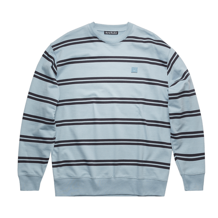 Acne Studios Oversized Stripe Sweatshirt 'Mineral Blue'