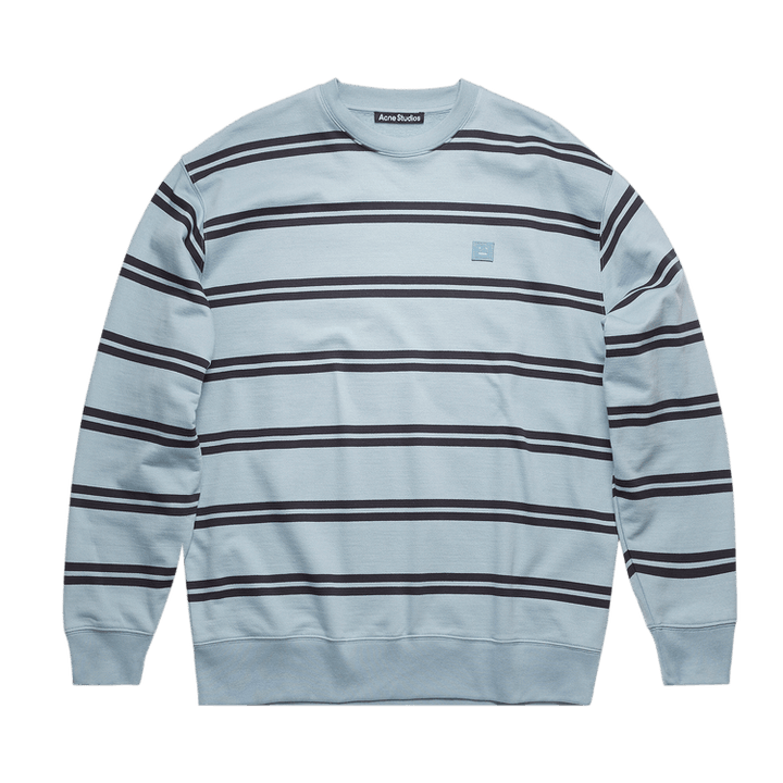 Acne Studios Oversized Stripe Sweatshirt 'Mineral Blue'
