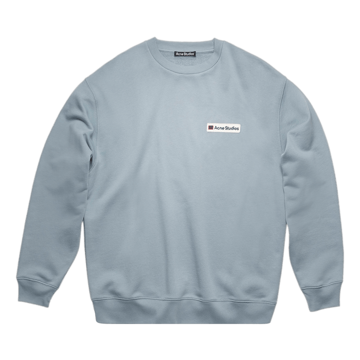 Acne Studios Logo Patch Sweatshirt 'Mineral Blue'