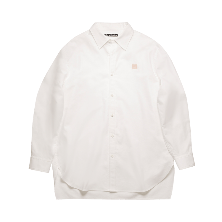 Acne Studios Face Patch Oxford Shirt 'White'