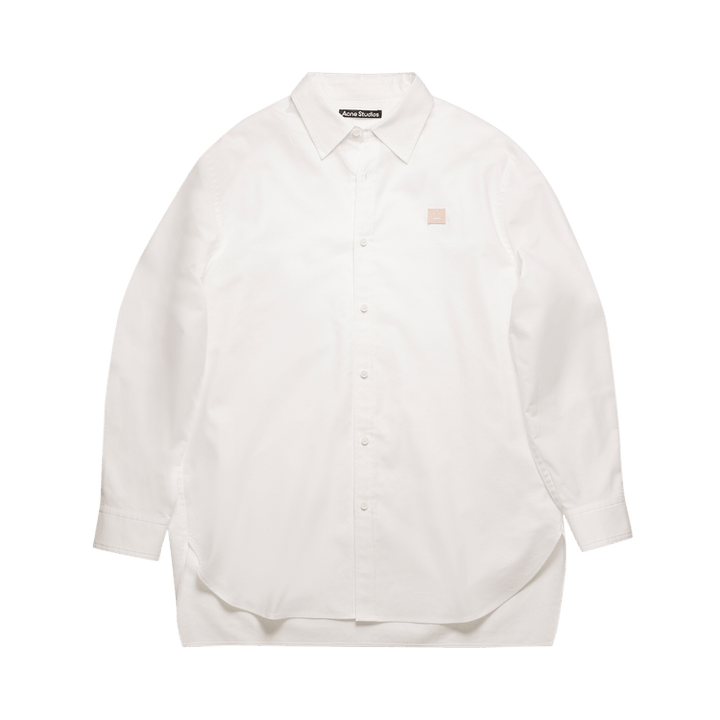 Acne Studios Face Patch Oxford Shirt 'White'