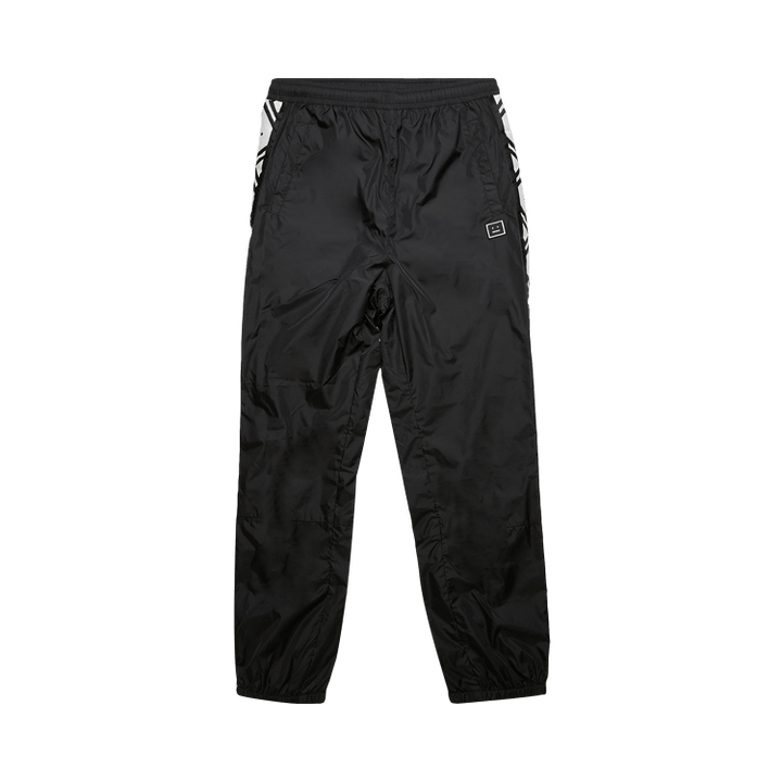 Acne Studios Face Motif Stripe Track Pants 'Black'