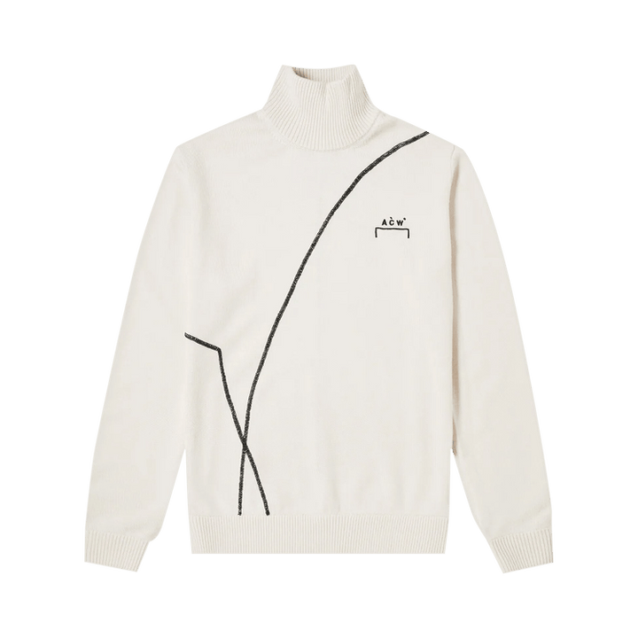 A-Cold-Wall* 3D Rubberized Print Turtleneck 'Bone'