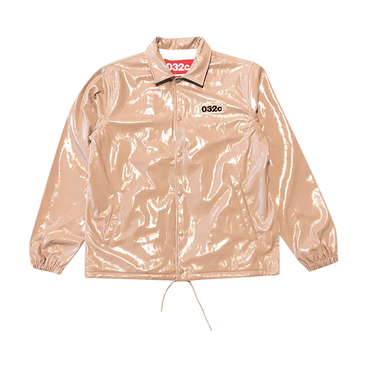 032C Logo Patch Patent Coaches Jacket 'Nude'