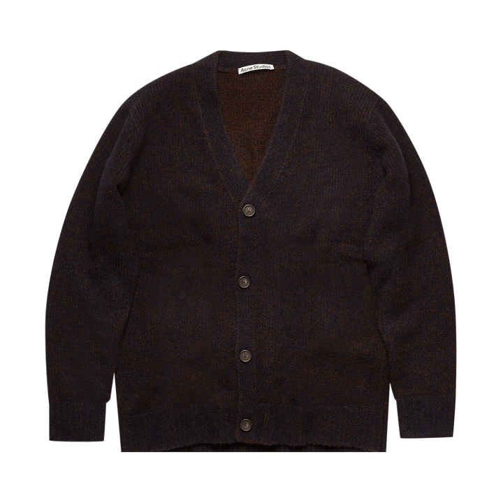 Acne Studios Melange V-Neck Cardigan 'Navy/Brown'