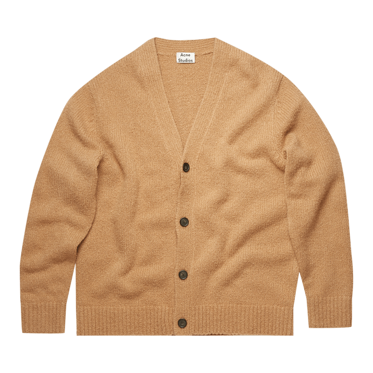 Acne Studios Melange V-Neck Cardigan 'Light Brown'