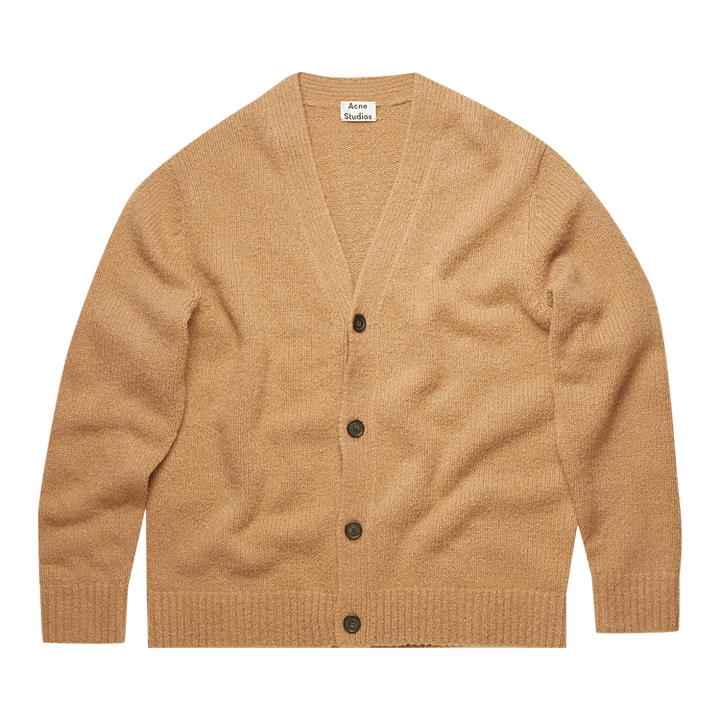 Acne Studios Melange V-Neck Cardigan 'Light Brown'