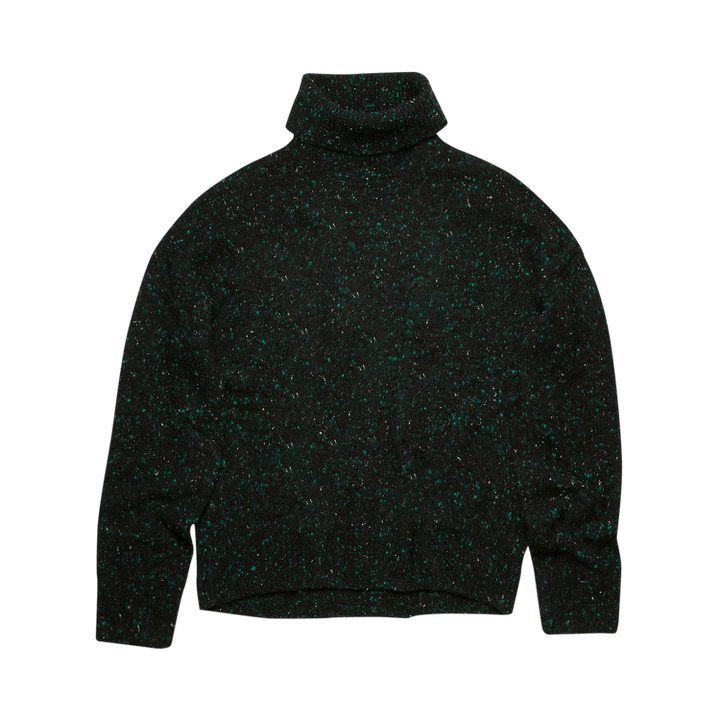 Acne Studios Half-Zip Knitted Sweater 'Black/Green'
