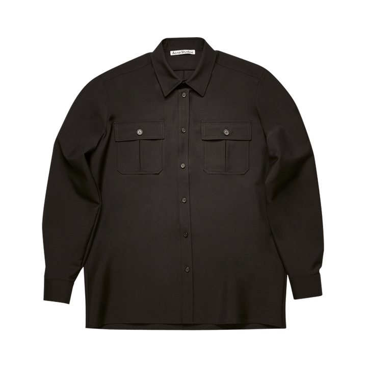 Acne Studios Wool-Blend Shirt 'Black'