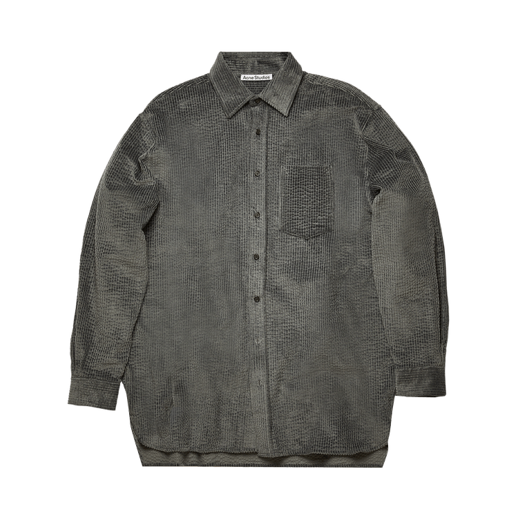 Acne Studios Corduroy Shirt 'Charcoal Grey'
