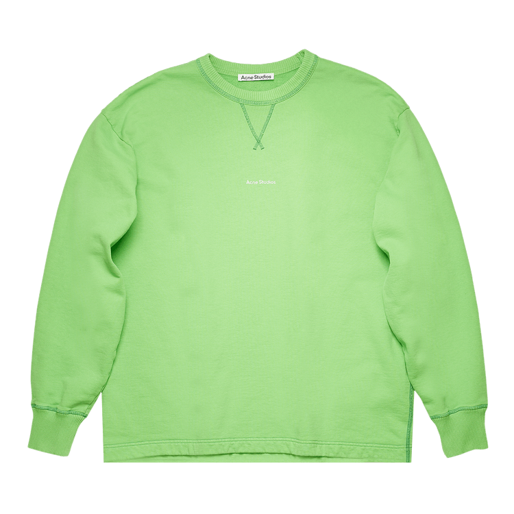 Acne Studios Logo Print Sweatshirt 'Bright Green'